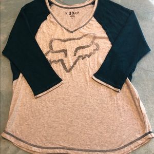 Fox Baseball Tee